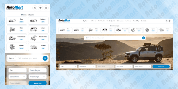 Auto Mart, Relauch, AI tools, Cars, Bikes, Bakkies, Spares, Accessories, Light Commercial Vehicles, Leisure1.png